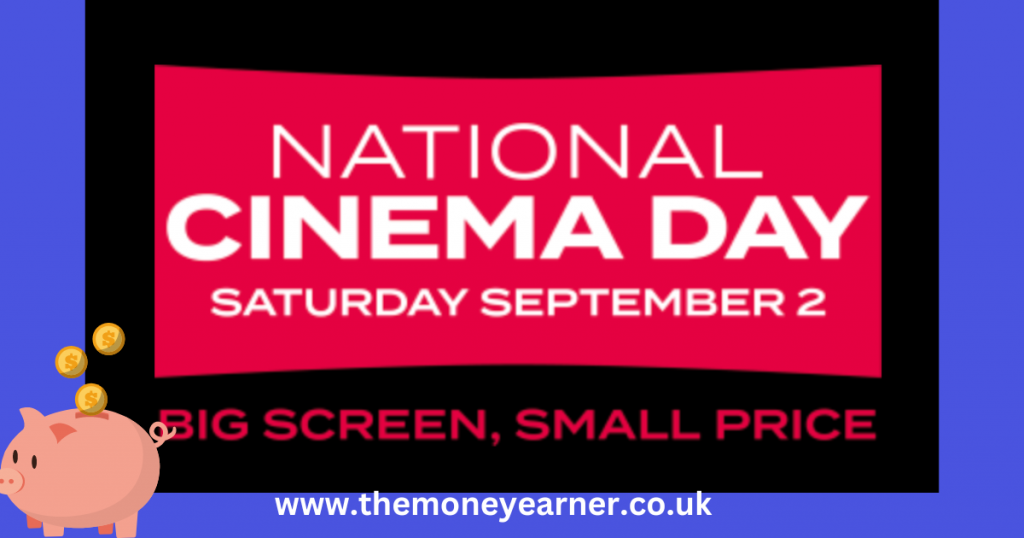Get bargain cinema tickets for just £3, National Cinema Day 2nd September