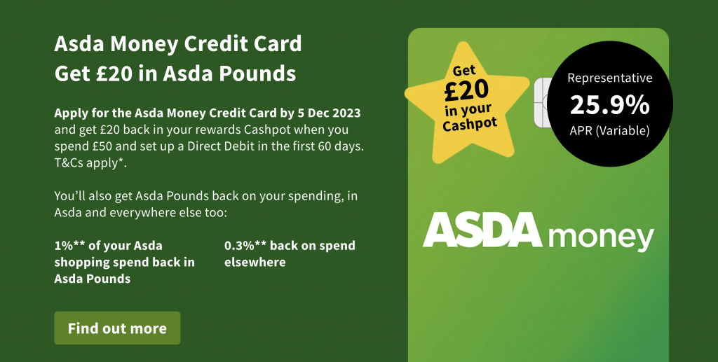 asda rewards credit card