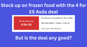 Asda 4 for £5 deal