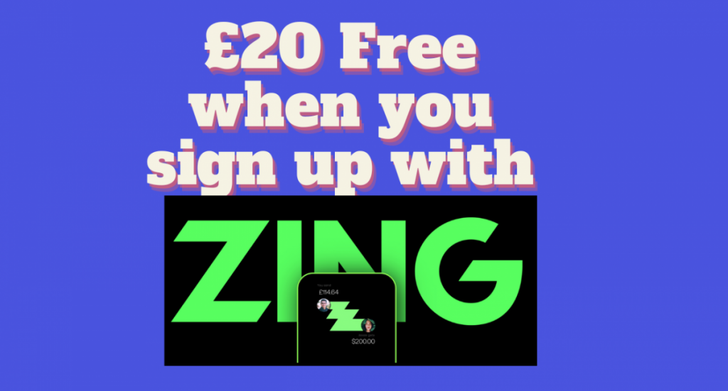 Get £20 by signing up to Zing in this fantastic free money offer